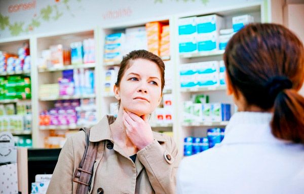 Udvælgelse af medicin til smerte i nasopharynx på apoteket